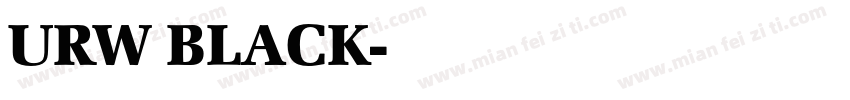 URW BLACK字体转换